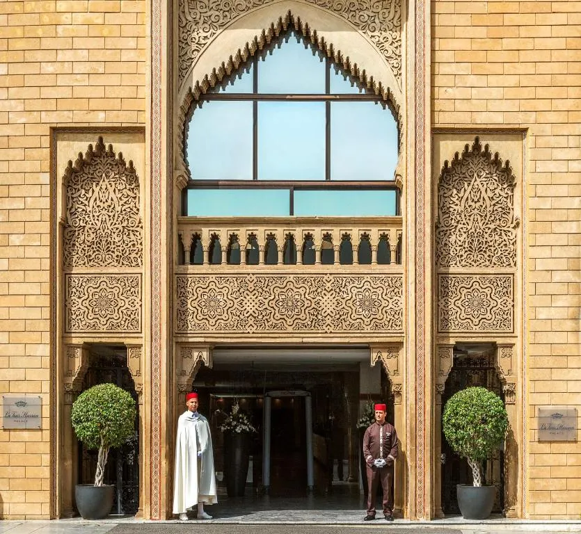La Tour Hassan Palace entrance with ornate design