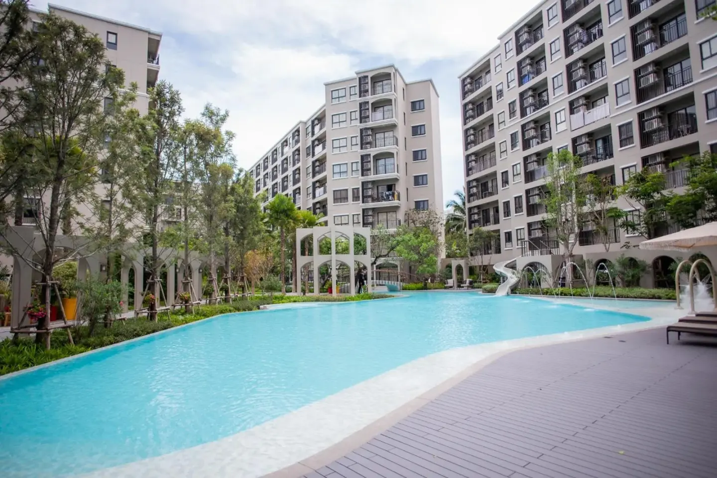 Swimming pool view at Lacasita484 In Huahin in Hua Hin