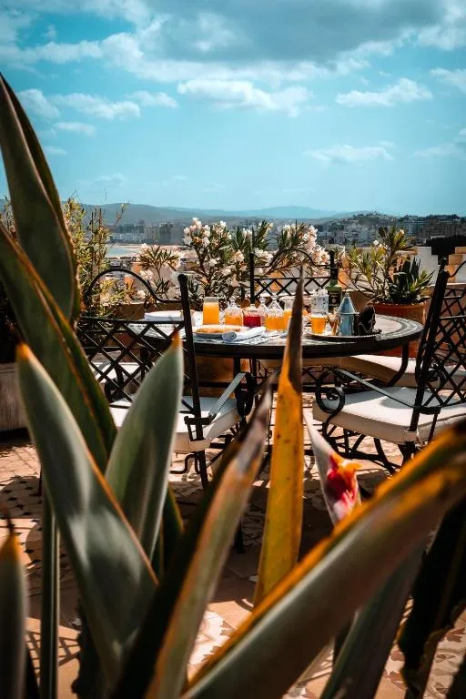 Rooftop terrace at Lalla Soulika, Tangier