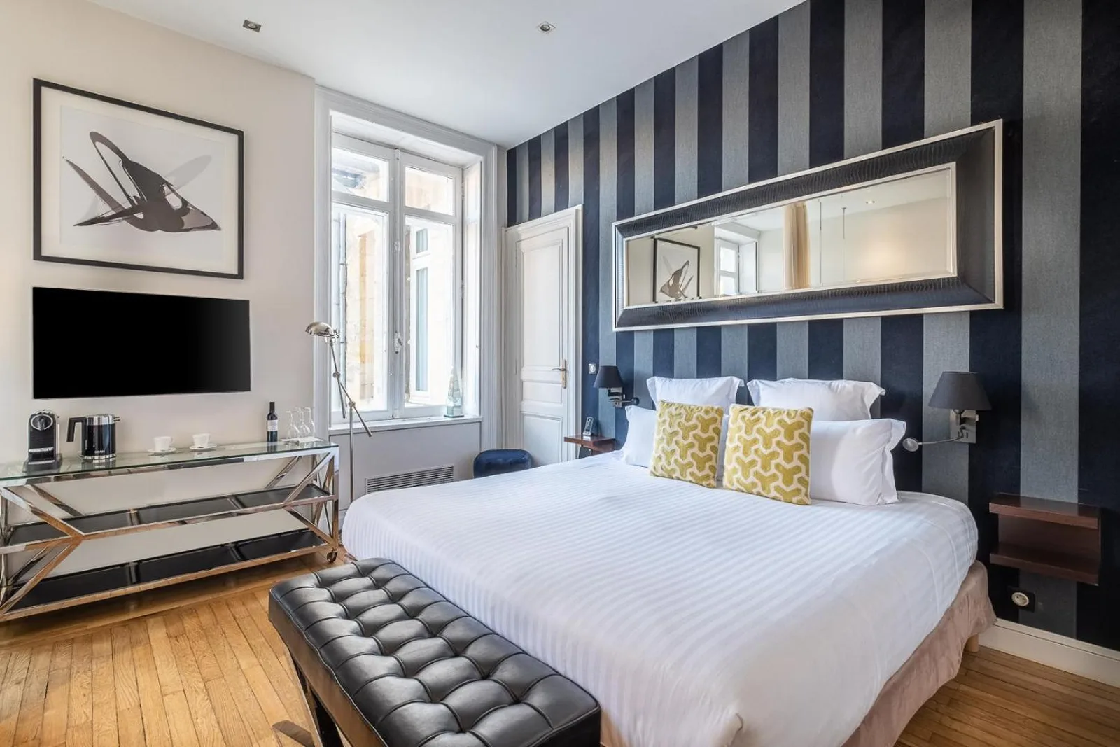 Stylish room at Le Boutique Hotel & Spa in Bordeaux