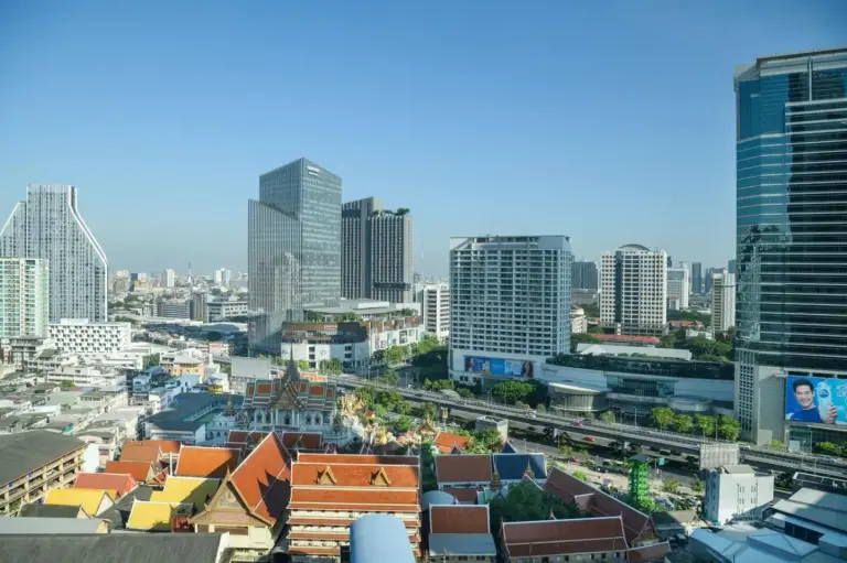 Le Meridien Bangkok view of the city skyline