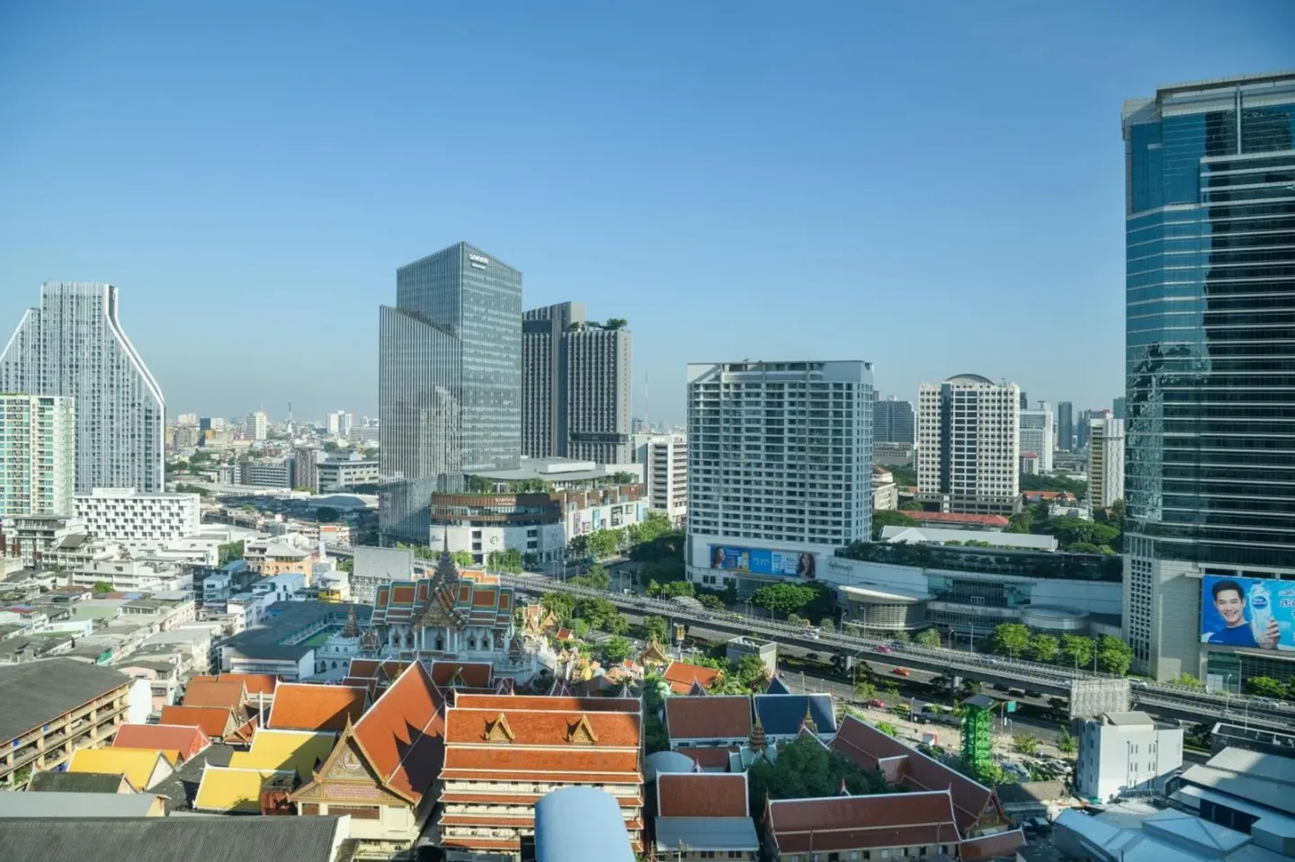 Le Meridien Bangkok view of the city skyline