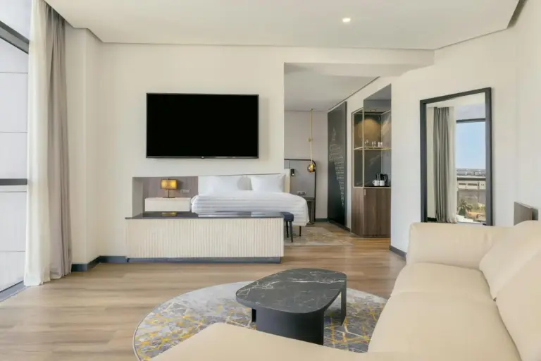 Luxurious suite at Le Meridien Casablanca