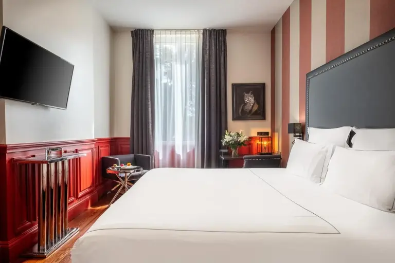 Gemütliches Schlafzimmer im Le Palais Gallien Hôtel & Spa in Bordeaux