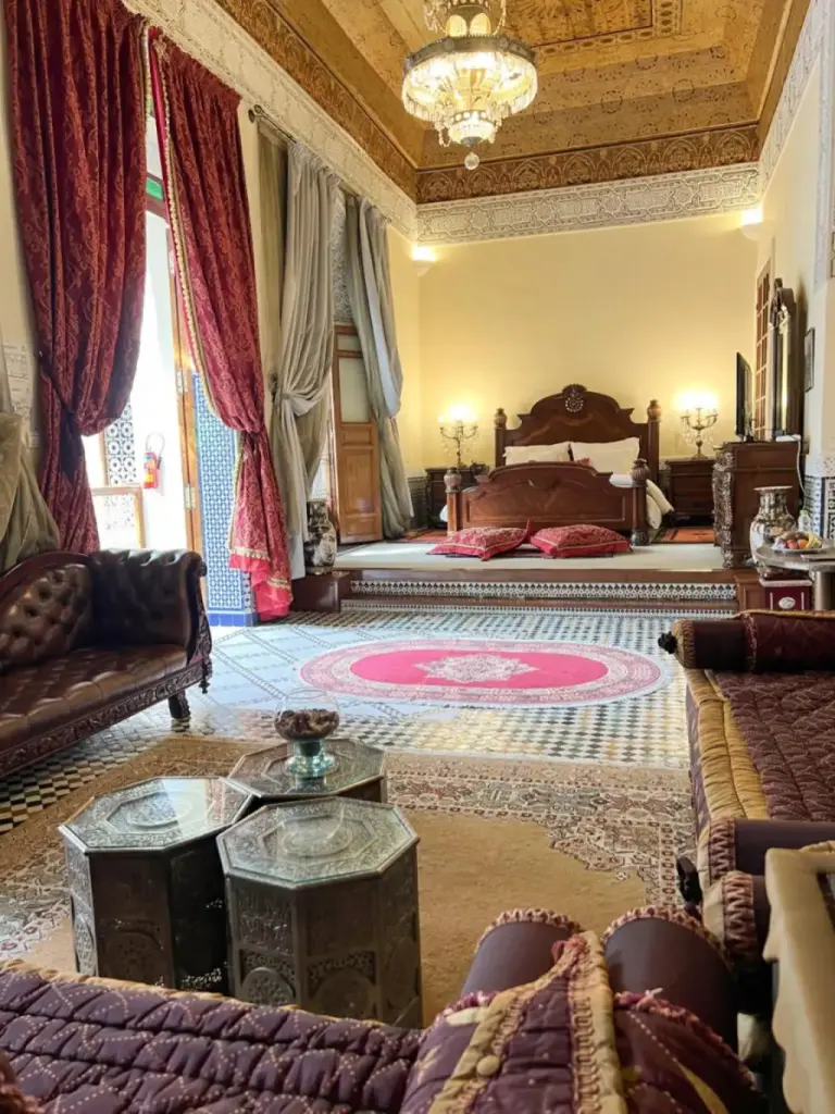 Luxury suite at Le Riad Palais d'hotes Suites & Spa Fes