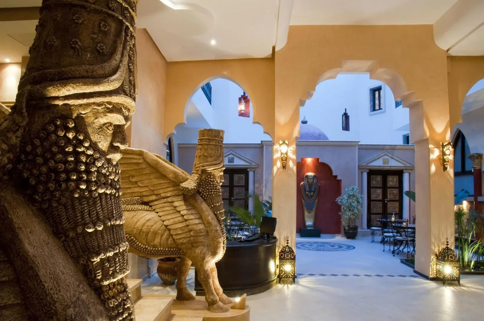 Innenhof von Le Temple Des Arts in Ouarzazate
