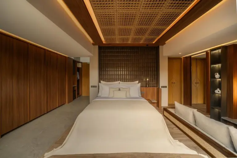 Chic guest room at Leedon Villa Seminyak by Ini Vie Hospitality