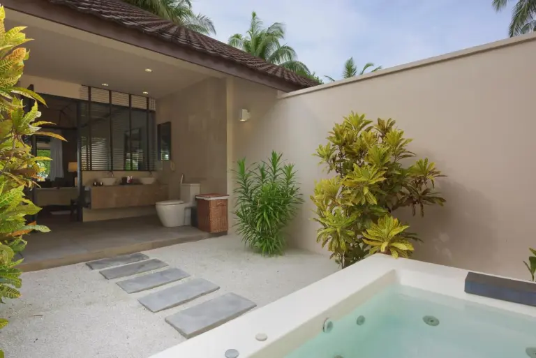 Privates Badezimmer im Lily Beach Resort and Spa, Ari Atoll