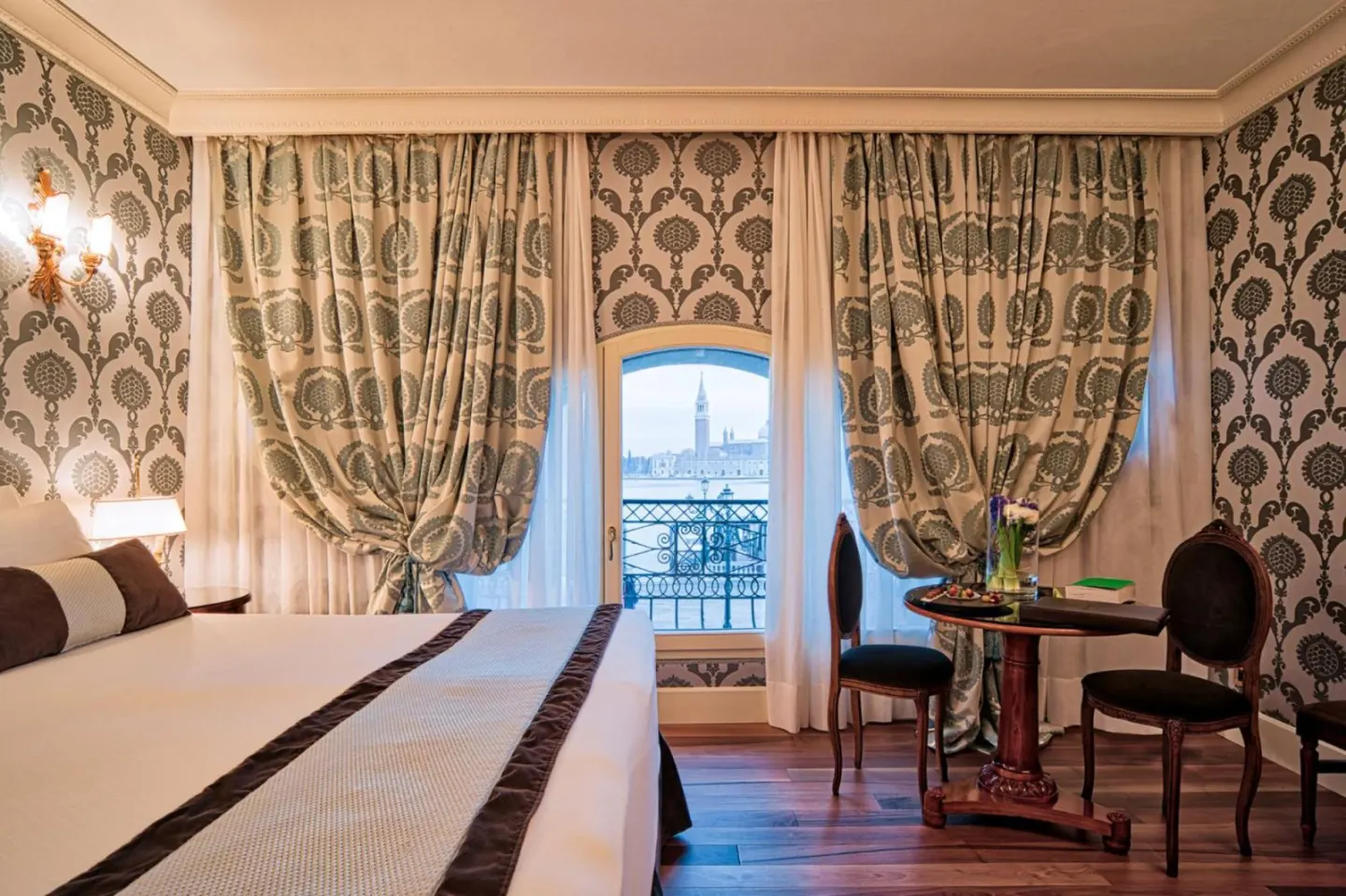 Belle vue de chambre depuis le Londra Palace Venezia