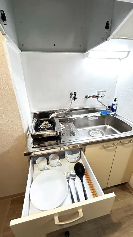 Kitchen drawer at Lucky NAMBA 大阪難波 なんば in Osaka