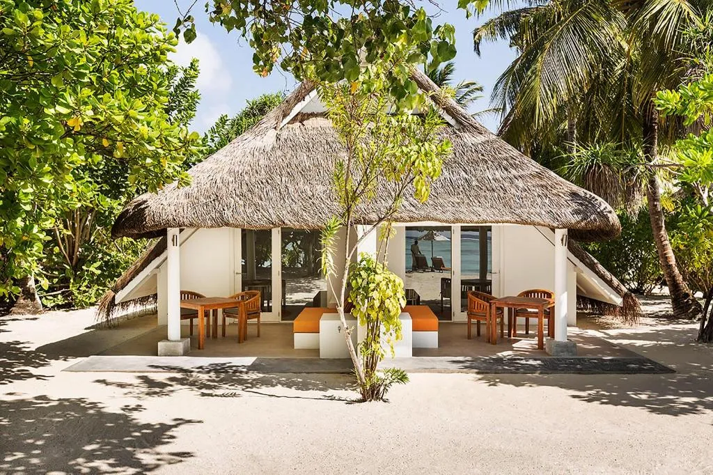 Vue extérieure de la Beach Villa au LUX* South Ari Atoll Resort & Villas