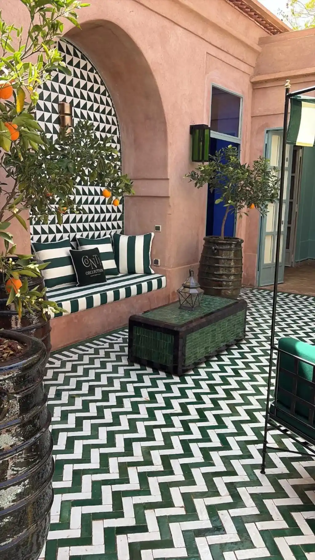 Villa lujosa con piscina privada - Kasbah Conti en Marrakech, encantador área de patio