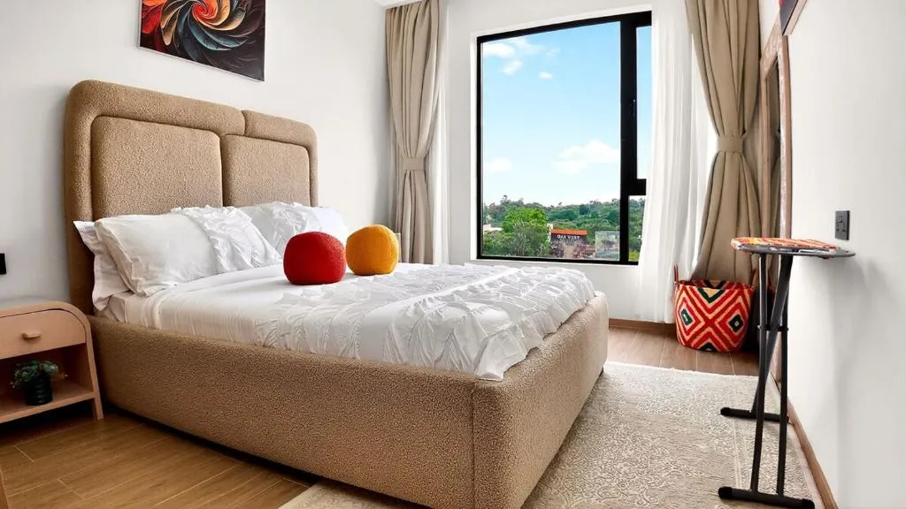 Stylish bedroom view at Luxury 1BR Westlands, Nairobi