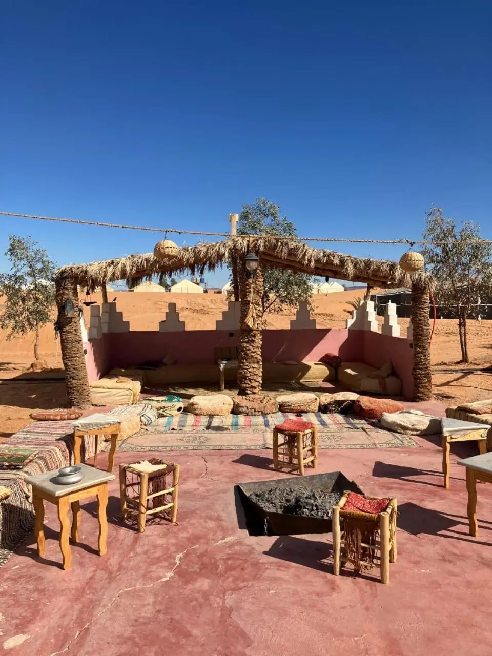 Pain marocain traditionnel servi dans des camps de luxe dans le désert à Merzouga