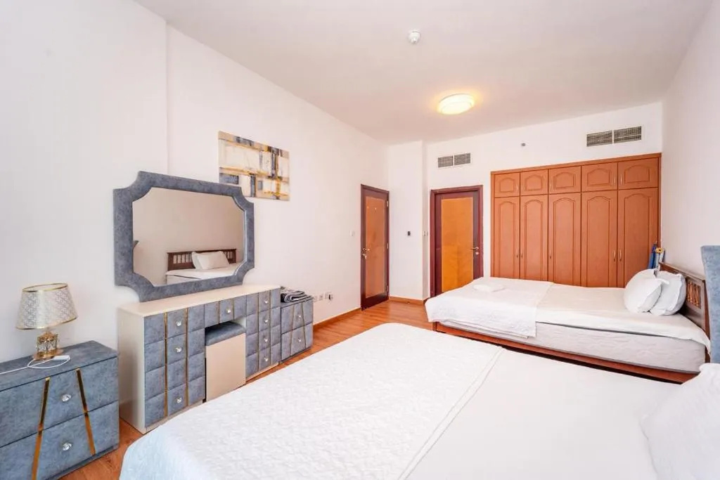 Chambre secondaire de l'Hôtel de Luxe en Bord de Mer Entièrement Meublé 2BR à Ajman