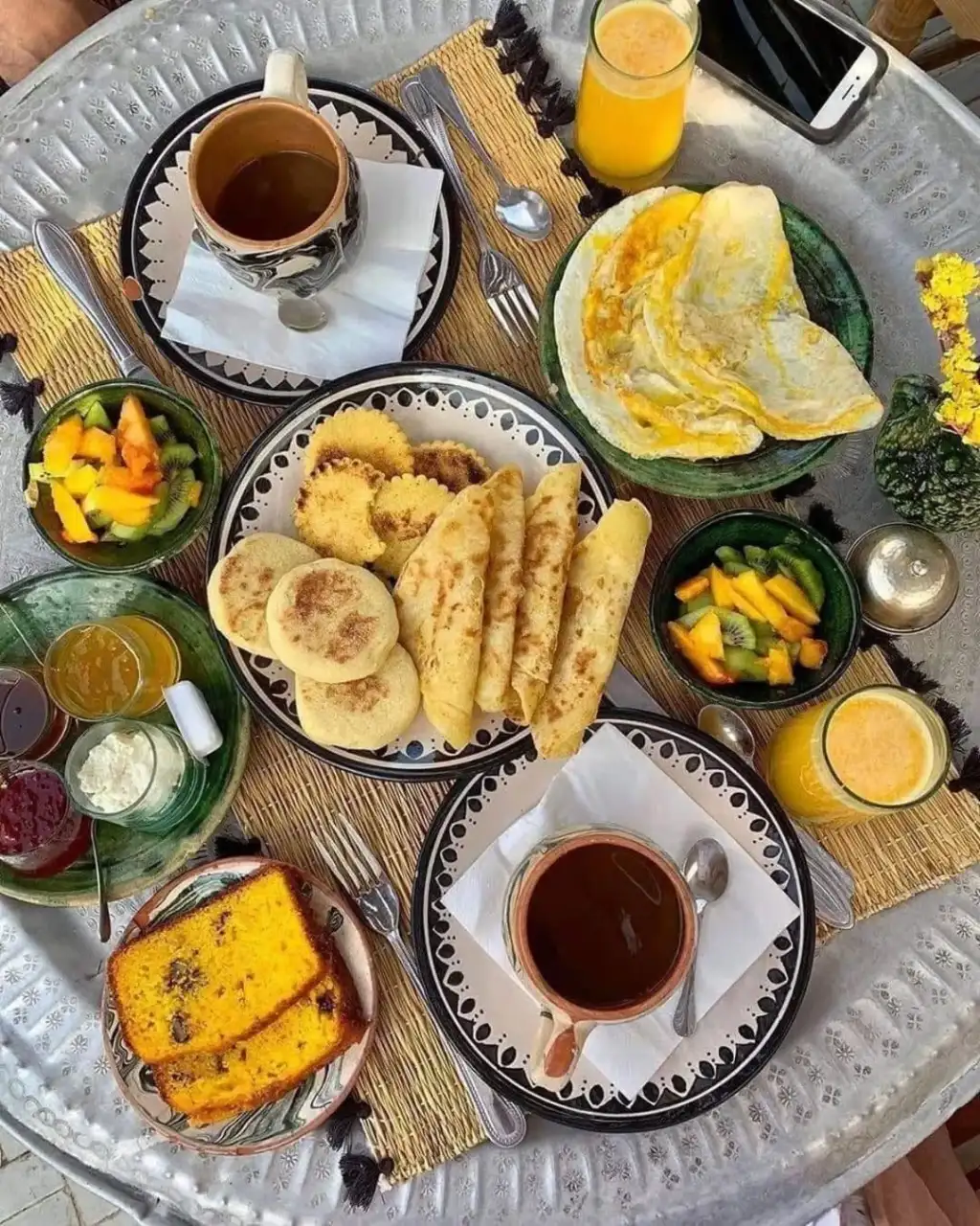 Delicious breakfast spread at Luxury Private Villa Taj Sofia & Spa