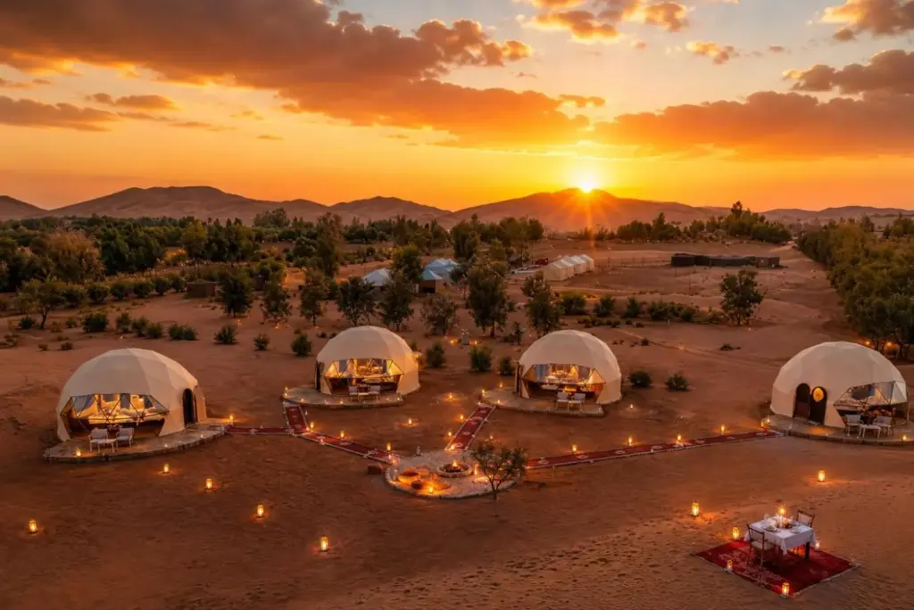Luxury Sahara Desert Dome Camp Erg Chebbi Merzouga