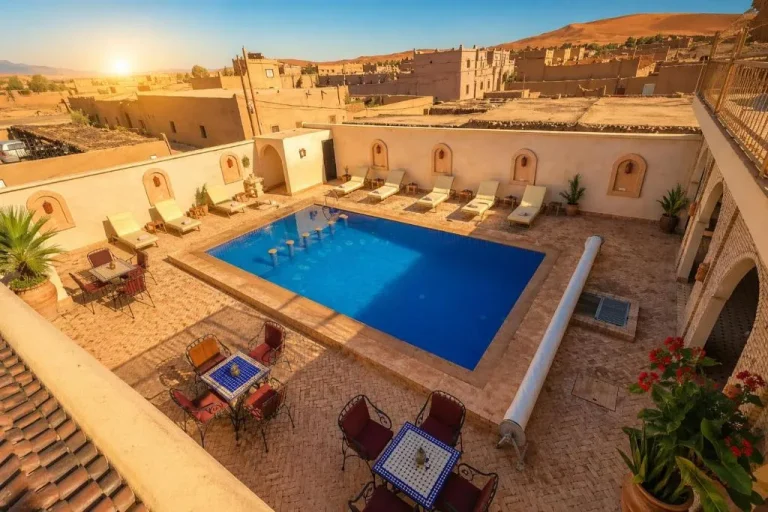 Luxury Sahara Desert Dome Camp Erg Chebbi Merzouga swimming pool