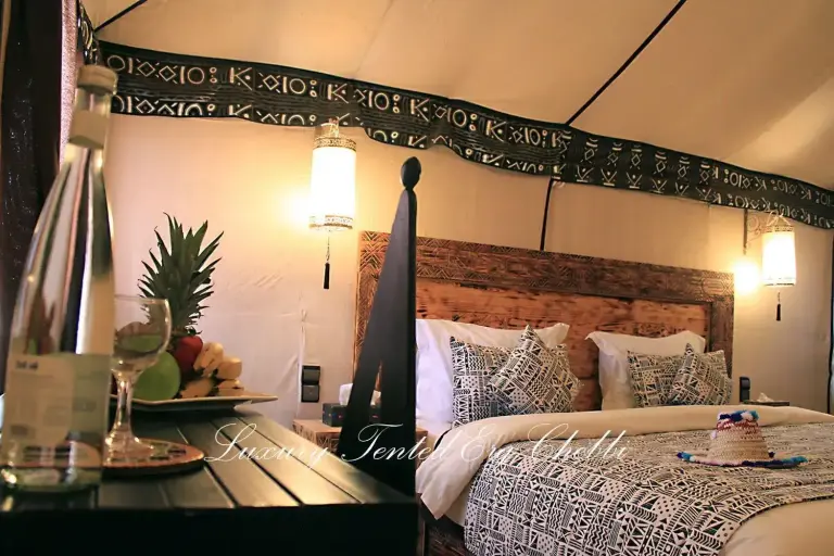 Detalle de la habitación de Luxury Tented Erg Chebbi