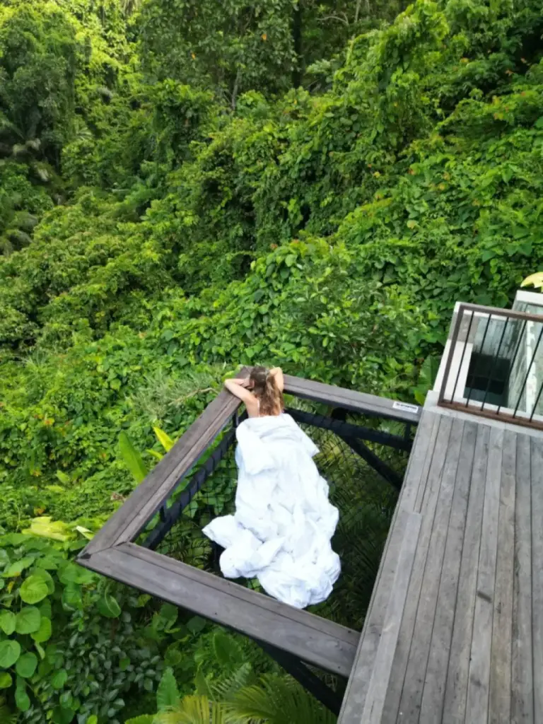 Relaxing on deck
