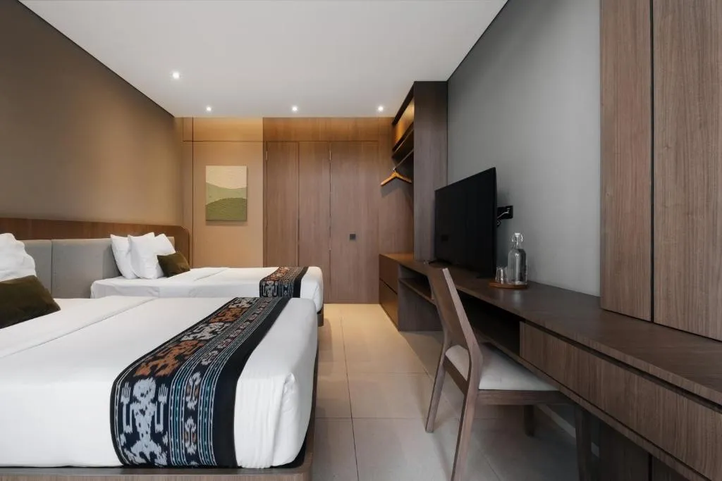 Twin bedroom at Mahitala Villa Bandung