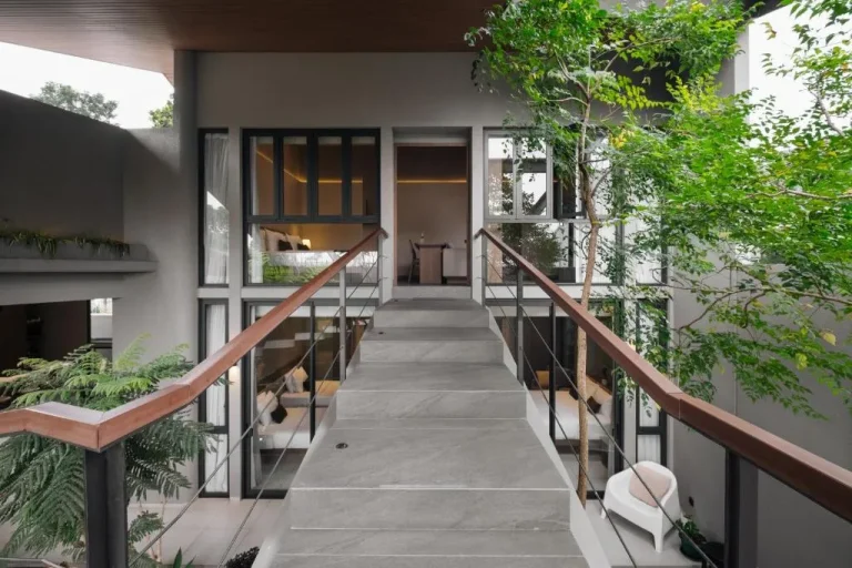 Entrance pathway to Mahitala Villa Bandung