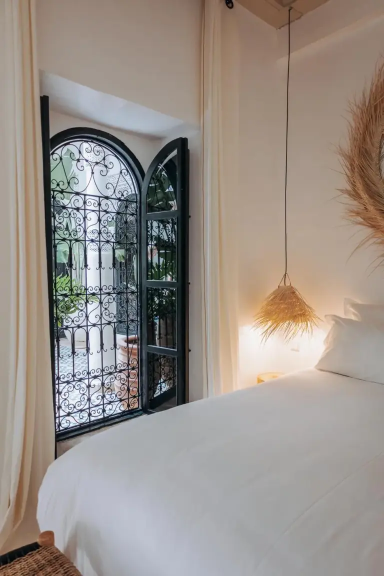 Blick aus dem Fenster im Maison Dar Saada in Marrakesch