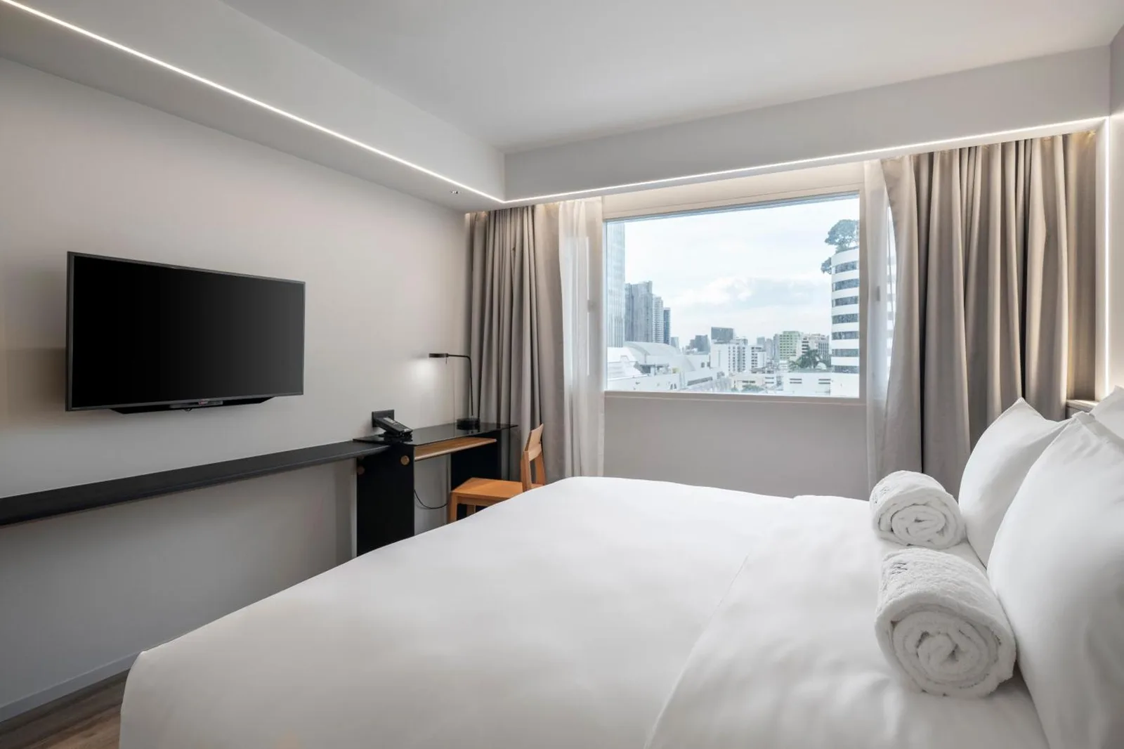 Chambre avec vue sur la ville au Maison Hotel Bangkok