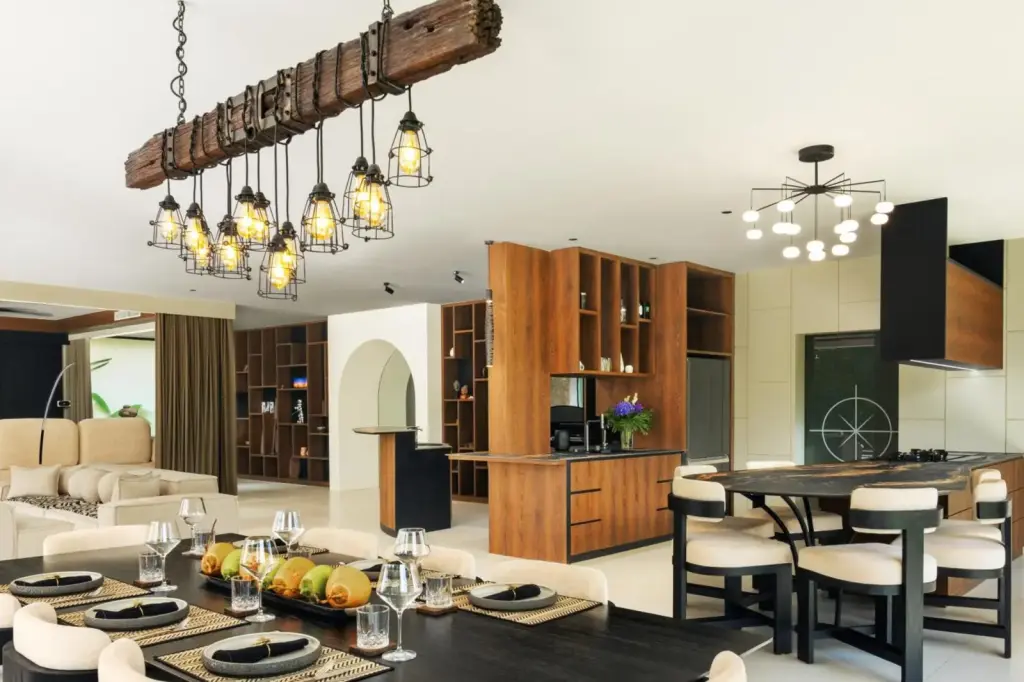 Área de comedor en Mandalore Villas Ubud - Solo Adultos