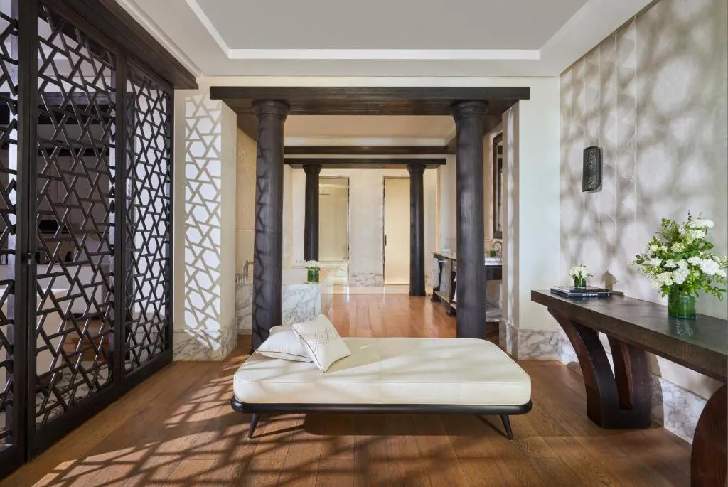 Cozy lounge area at Mandarin Oriental, Marrakech