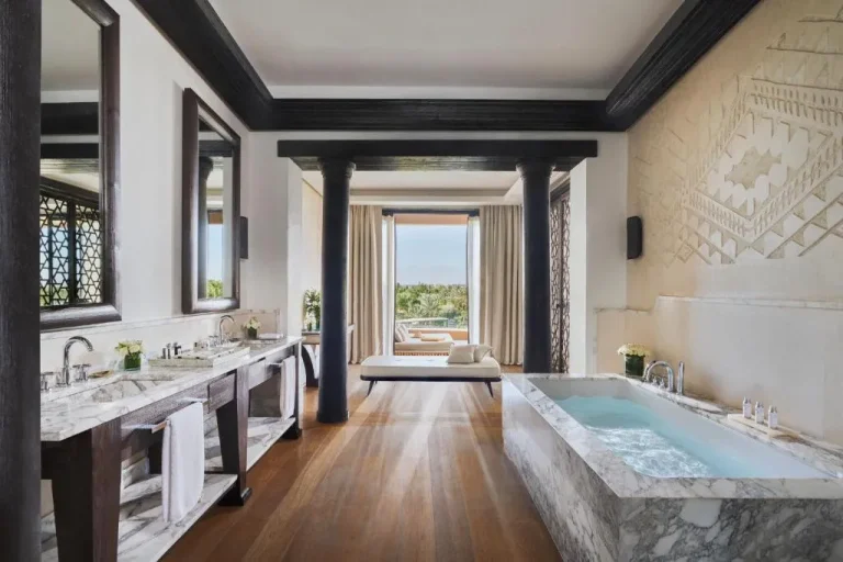 Elegant bathroom at Mandarin Oriental, Marrakech