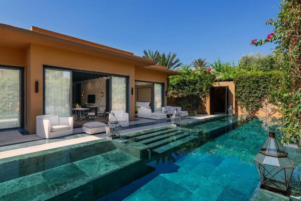 Exterior of villa at Mandarin Oriental, Marrakech