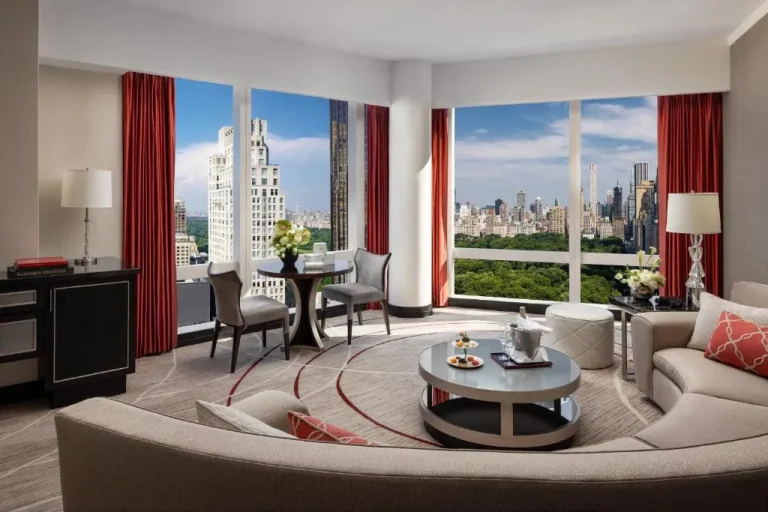 Suite luxueuse avec vue sur Central Park au Mandarin Oriental, New York