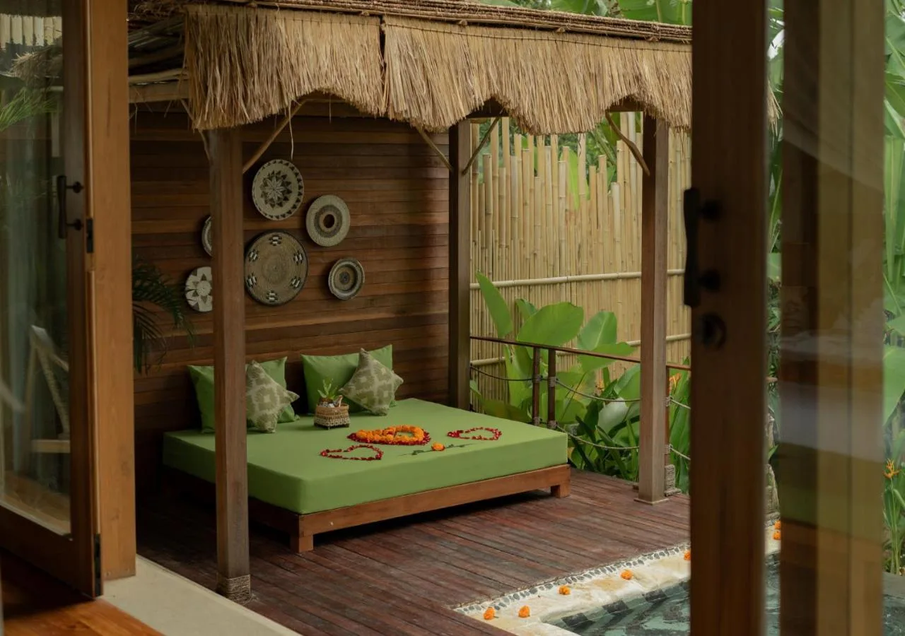 Outdoor Lounge Area at Marangga Ubud Villas