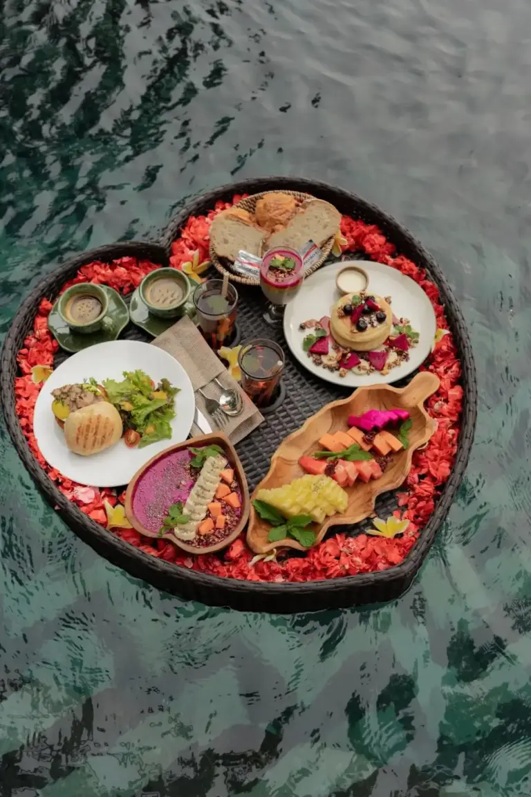 Floating Breakfast at Marangga Ubud Villas