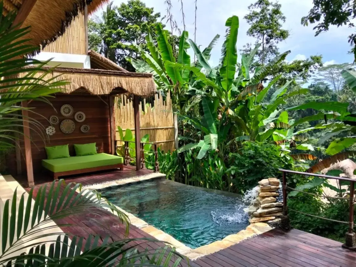 Private Terrace and Pool at Marangga Ubud Villas