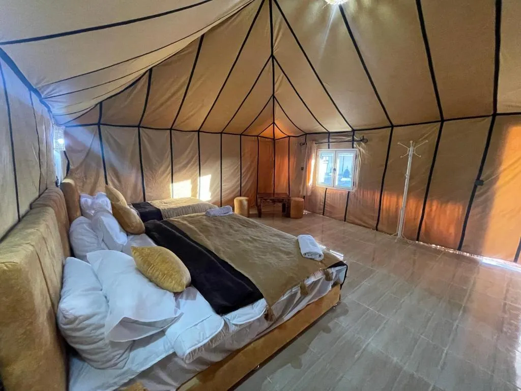 Mariam Desert Camp in Merzouga - relaxing tent interior