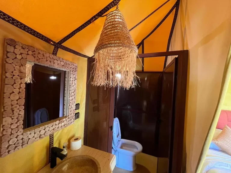 Mariam Desert Camp in Merzouga - tent bathroom features