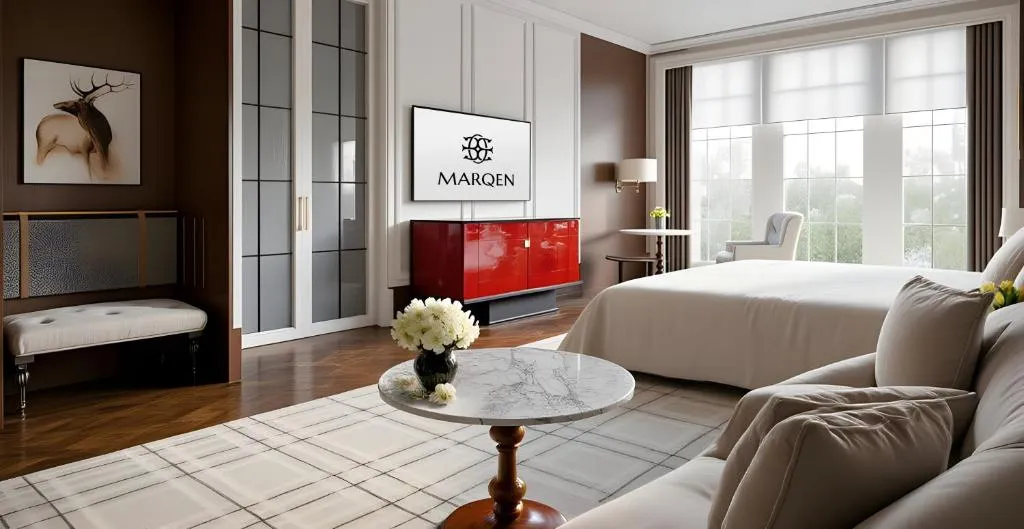Executive room at Marqen Hotel in Jakarta with scenic view