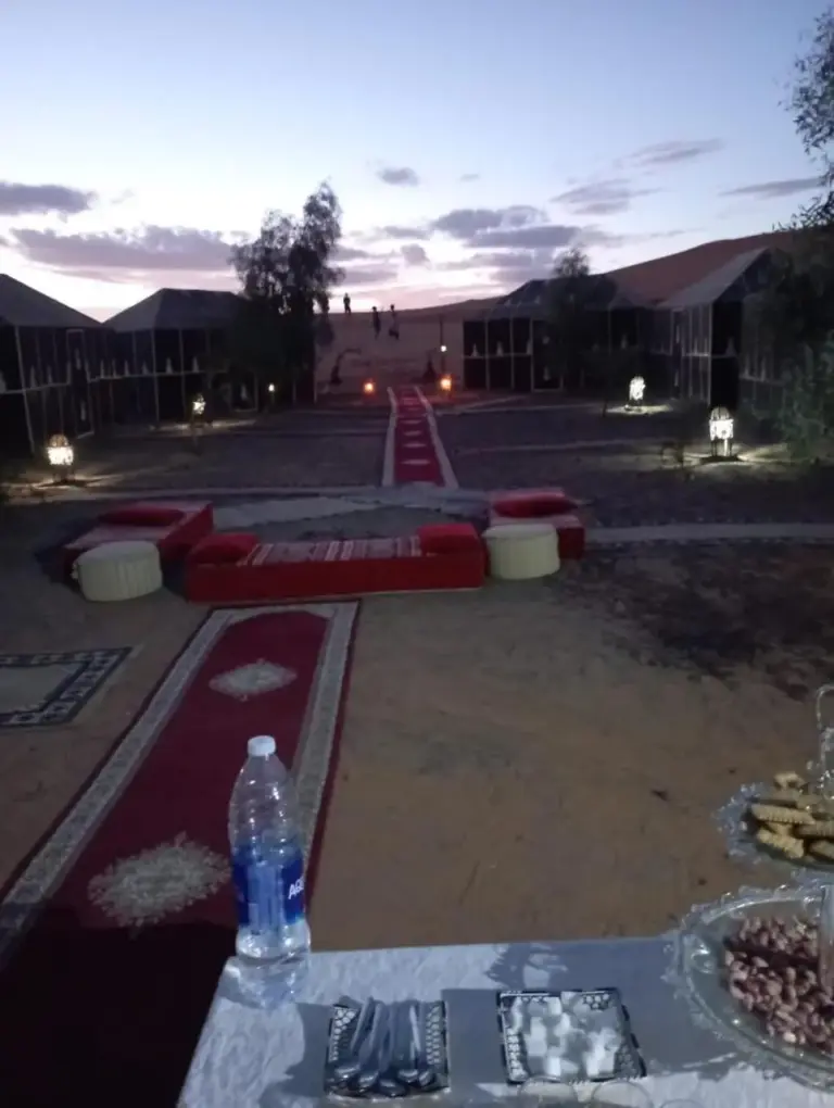 Nachtansicht im Mars Desert Camp, Merzouga