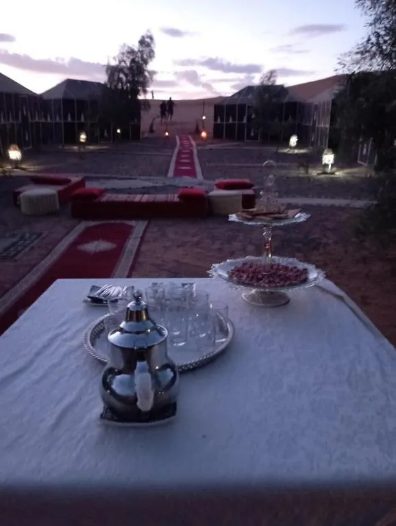 Traditional tea service at Mars Desert Camp, Merzouga