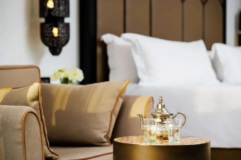 Service à thé traditionnel dans la chambre au Mazagan Beach & Golf Resort