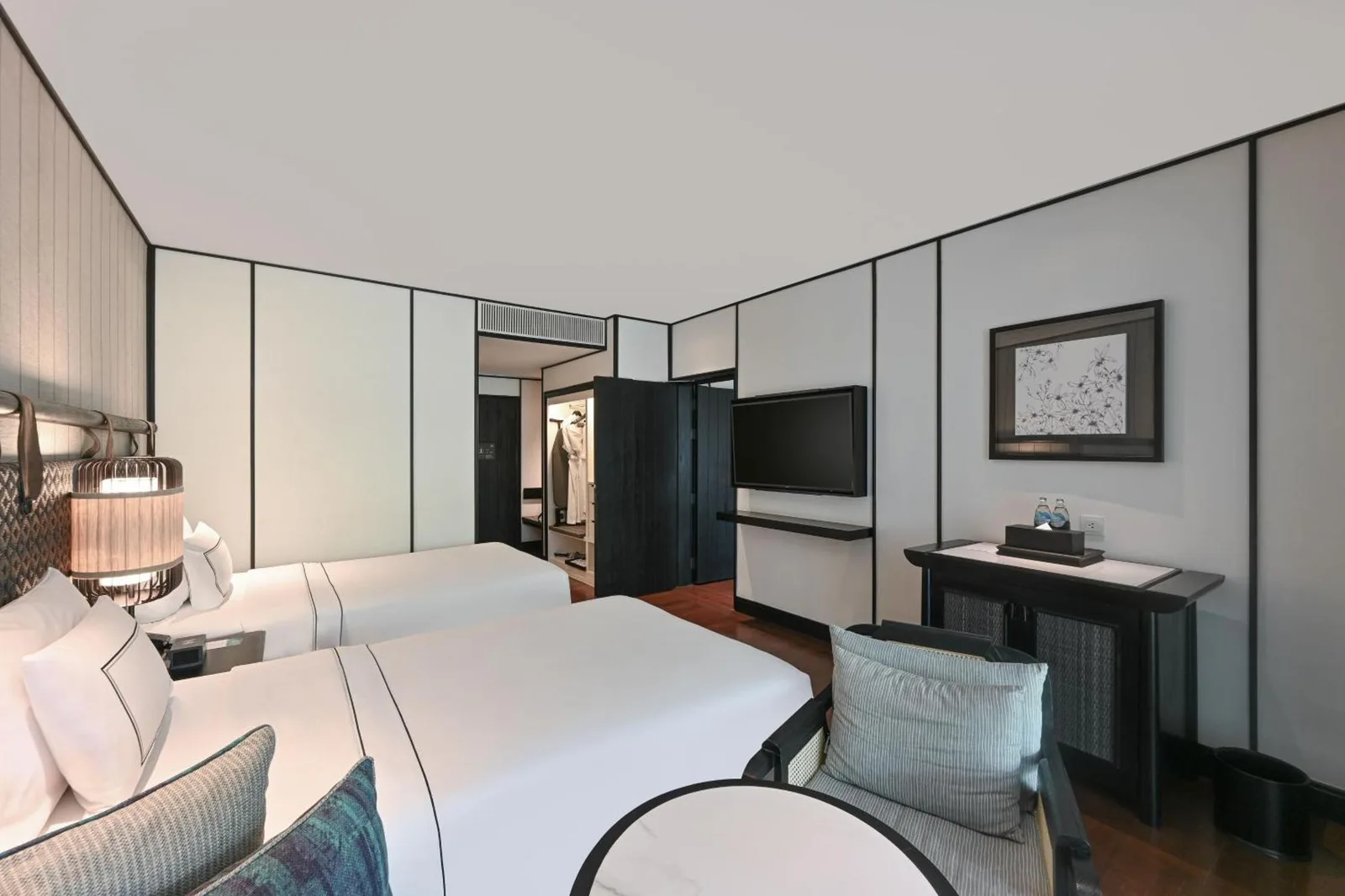 Une autre vue d'une chambre Twin au Meliá Koh Samui