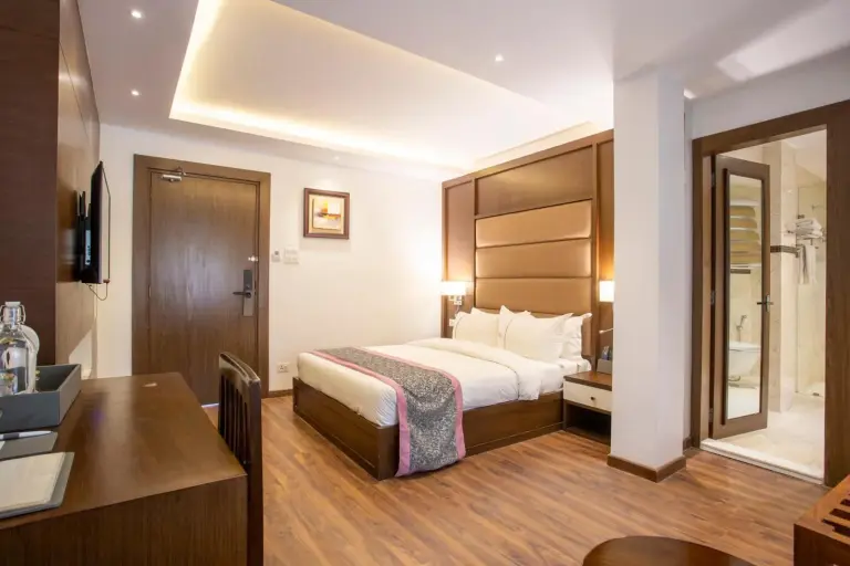 Modern room with TV at Meraki Holistic Wellness Retreat