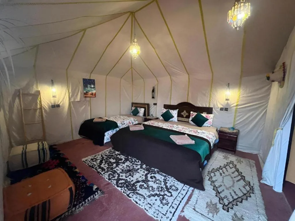 Sleeping area in Merzouga Best Luxury Camp