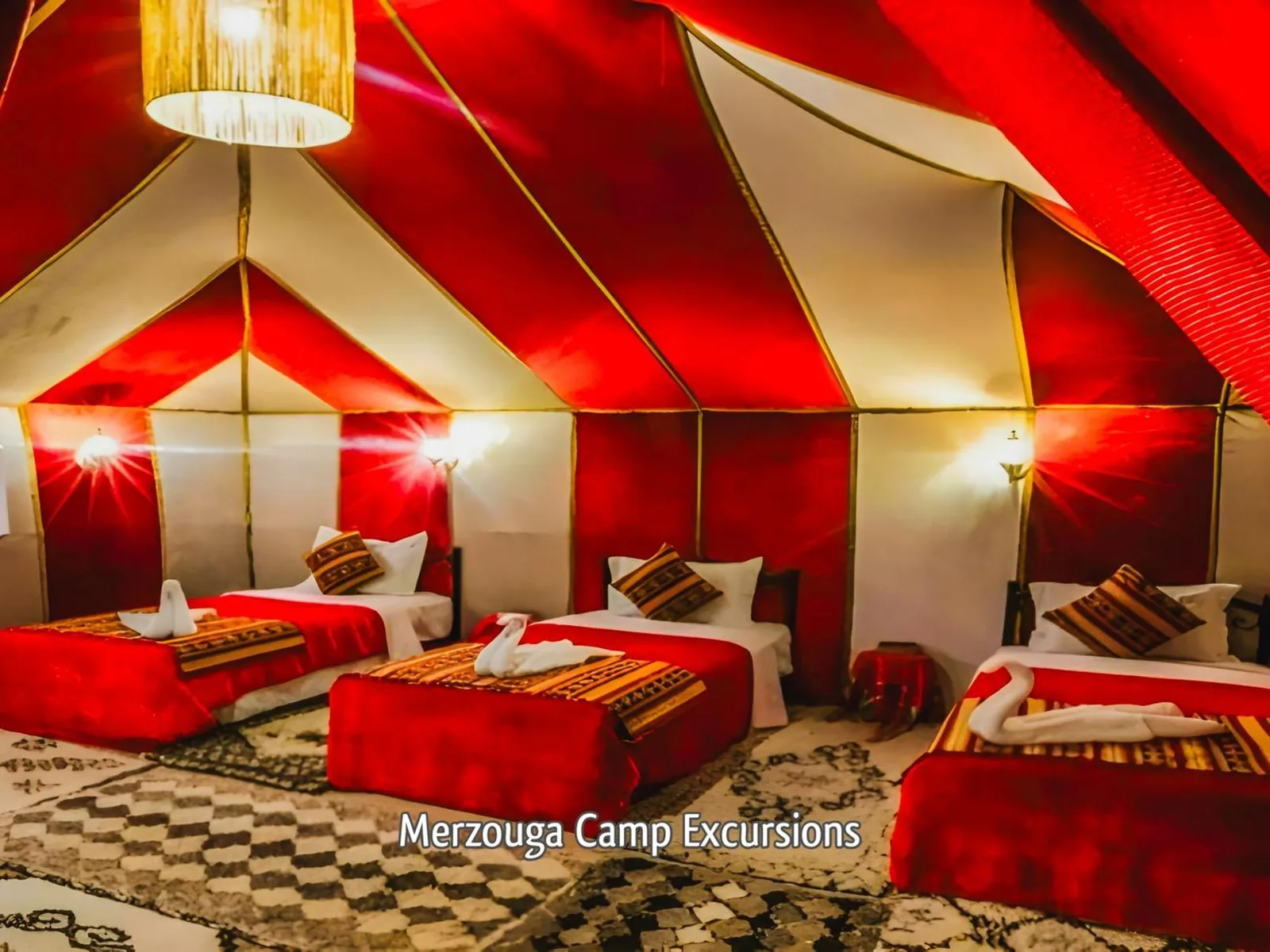 Comfortable room at Merzouga Camp Excursions