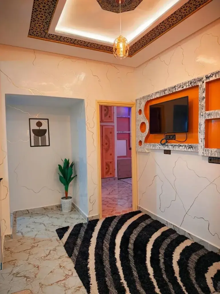 Hall d'entrée élégant du Merzouga Desert Apartment