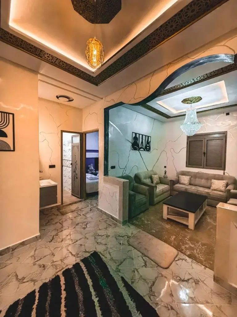 Espace de vie moderne du Merzouga Desert Apartment