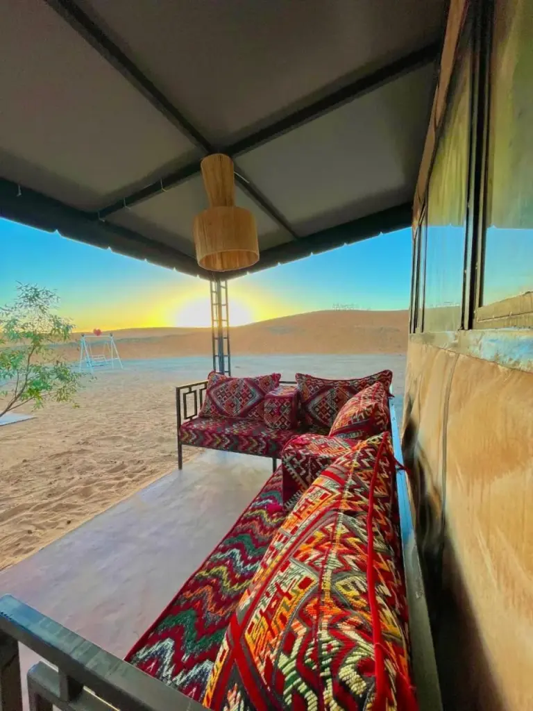 merzouga Golden Dunes luxury camp – Merzouga, Morocco hotel – a shower in a bathroom with a ceiling at merzouga Golden Dunes luxury camp in Merzouga