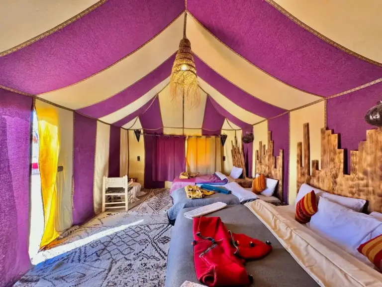 Colorful Tent Interior